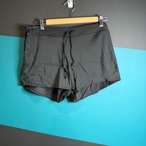 Athleta Black Athletic Shorts with Drawstring Waist